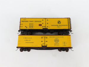 LOT of 8 HO WFEX/CGW/CN/URTX/PFE/BREX/REA Reefer Cars Weathered & UPGRADED