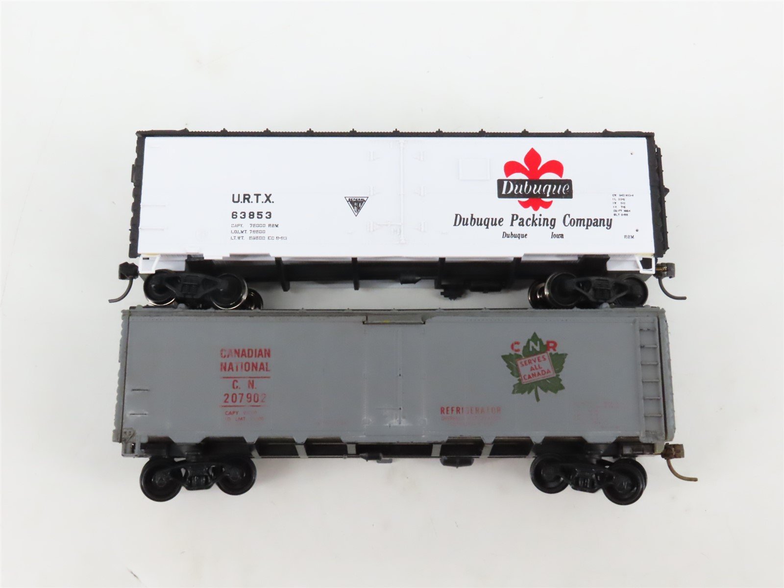 LOT of 8 HO WFEX/CGW/CN/URTX/PFE/BREX/REA Reefer Cars Weathered & UPGRADED