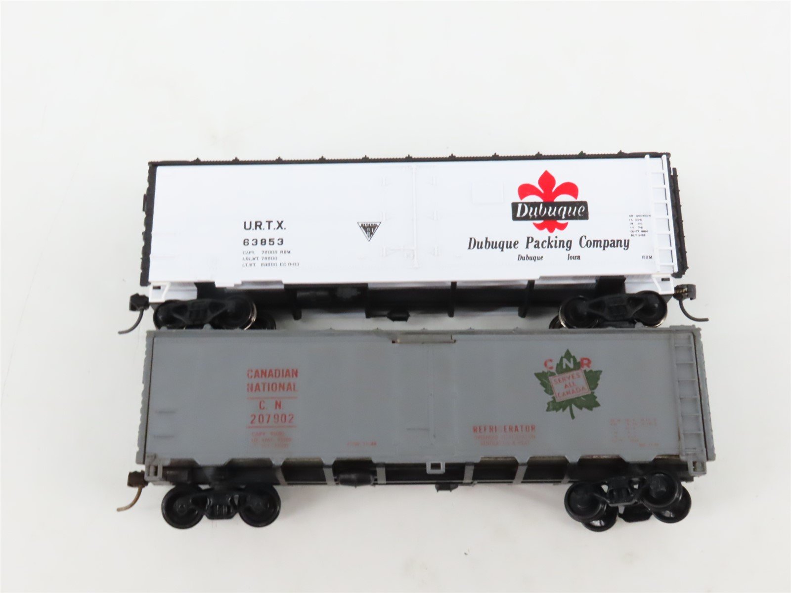 LOT of 8 HO WFEX/CGW/CN/URTX/PFE/BREX/REA Reefer Cars Weathered & UPGRADED