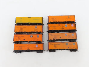 LOT of 8 HO Scale PFE/IC/MDT/SP/UP Reefer Cars Weathered & UPGRADED