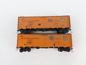 LOT of 8 HO Scale PFE/IC/MDT/SP/UP Reefer Cars Weathered & UPGRADED