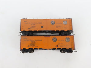 LOT of 8 HO Scale PFE/IC/MDT/SP/UP Reefer Cars Weathered & UPGRADED