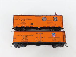 LOT of 8 HO Scale PFE/IC/MDT/SP/UP Reefer Cars Weathered & UPGRADED