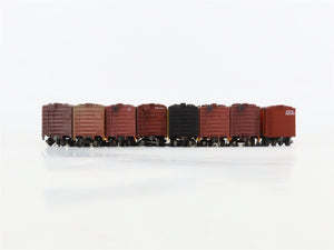 LOT of 8 HO Scale PFE/IC/MDT/SP/UP Reefer Cars Weathered & UPGRADED