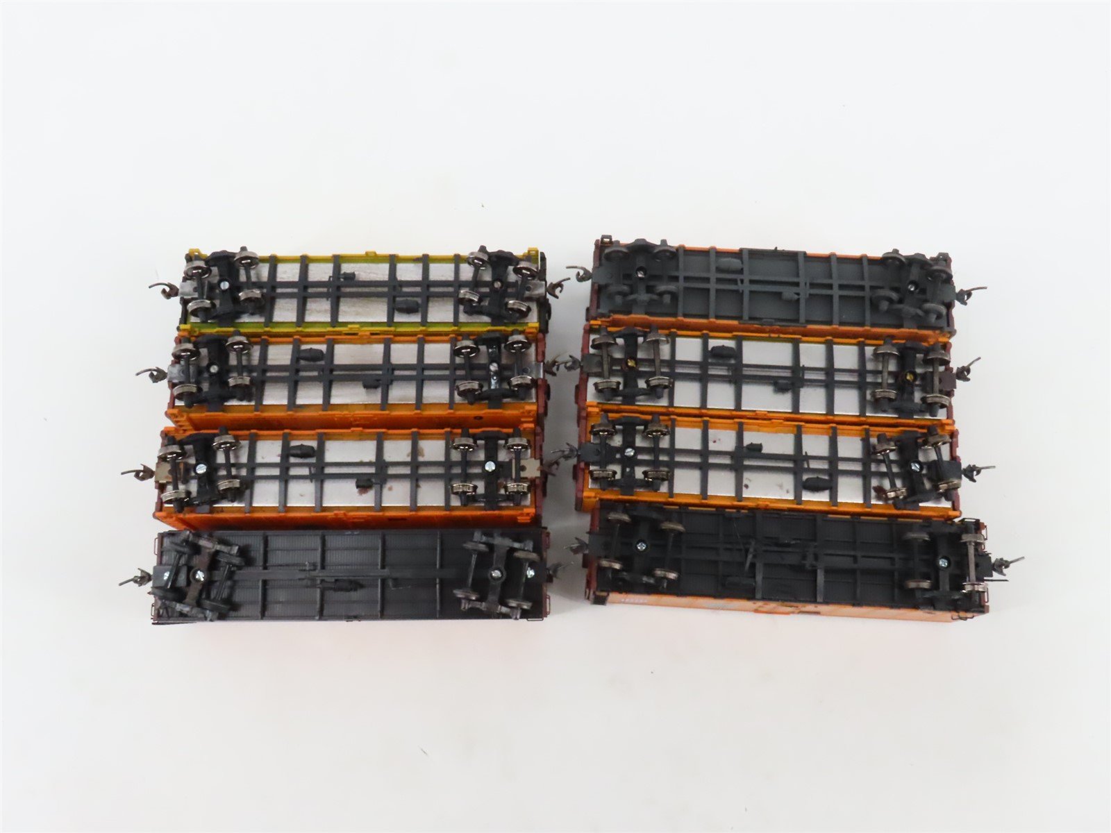 LOT of 8 HO Scale PFE/IC/MDT/SP/UP Reefer Cars Weathered & UPGRADED