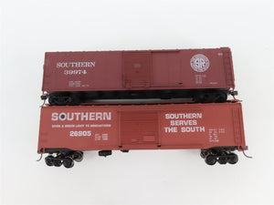 LOT of 6 HO Scale CGW/Southern/IC/B&O/CNW 50' Boxcars UPGRADED