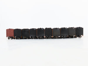 LOT of 10 HO Scale SFRD Santa Fe 40' Reefer Cars UPGRADED