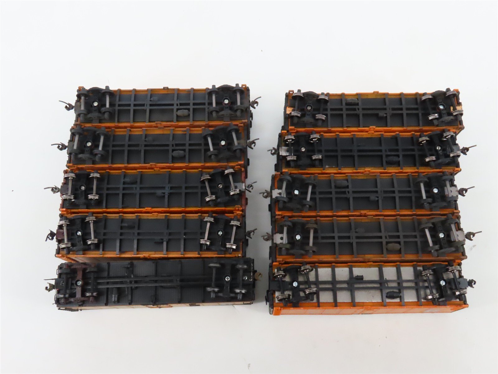 LOT of 10 HO Scale SFRD Santa Fe 40' Reefer Cars UPGRADED