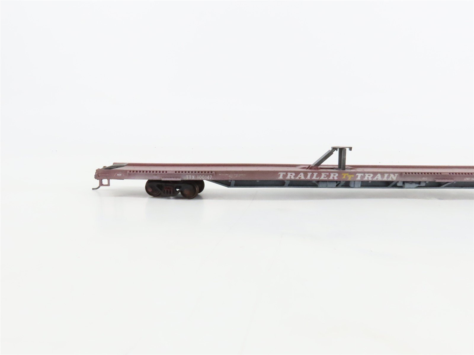 LOT of 4 HO Scale TTX/SP Assorted Flatcars Weathered & UPGRADED