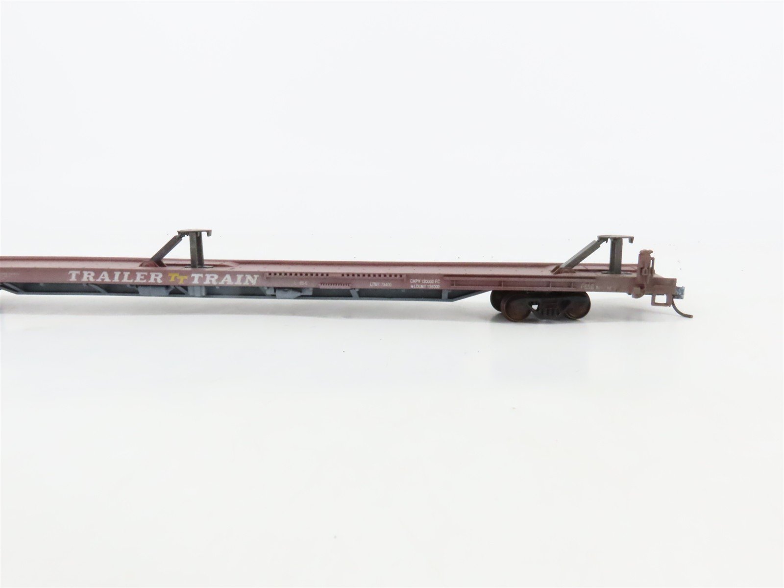 LOT of 4 HO Scale TTX/SP Assorted Flatcars Weathered & UPGRADED