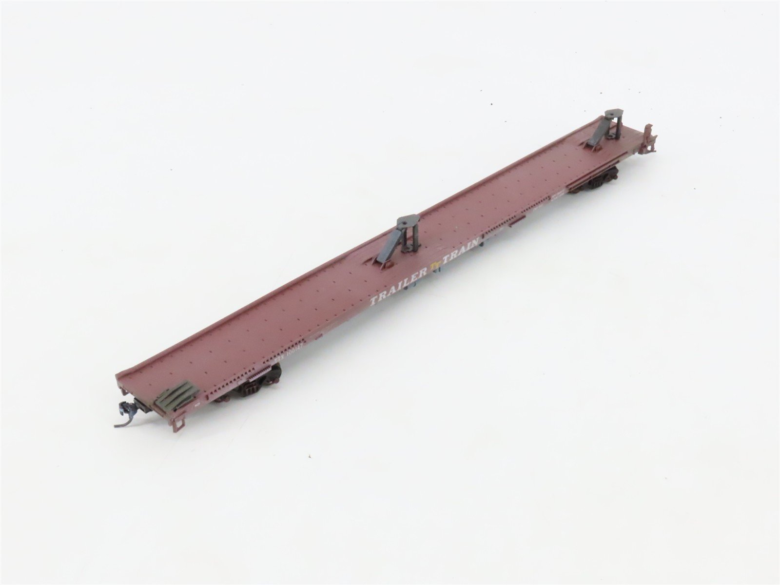 LOT of 4 HO Scale TTX/SP Assorted Flatcars Weathered & UPGRADED