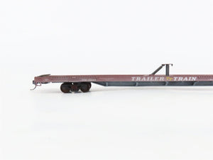 LOT of 4 HO Scale TTX/SP Assorted Flatcars Weathered & UPGRADED