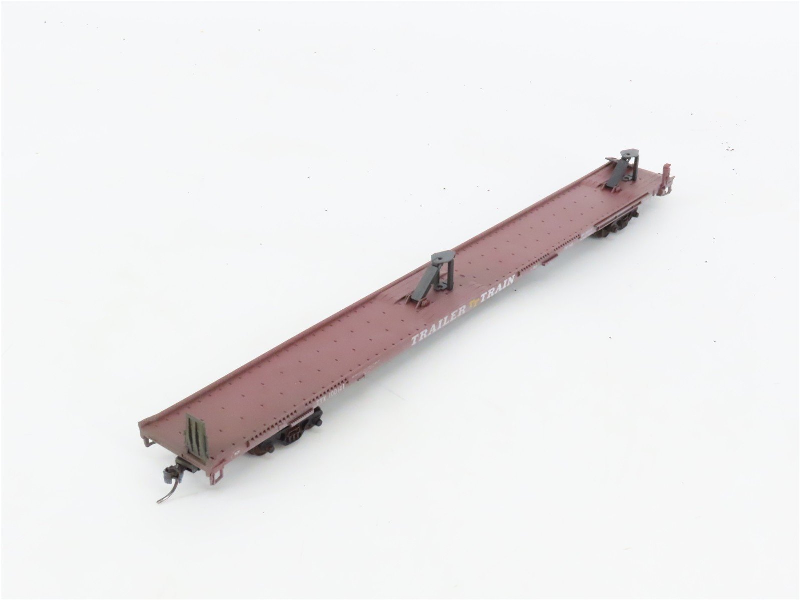LOT of 4 HO Scale TTX/SP Assorted Flatcars Weathered & UPGRADED