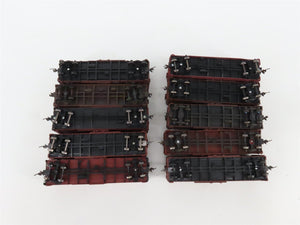 LOT of 10 HO Scale CGW/B&O/IC/ERIE/GM&O/PM 40' Boxcars Weathered & UPGRADED