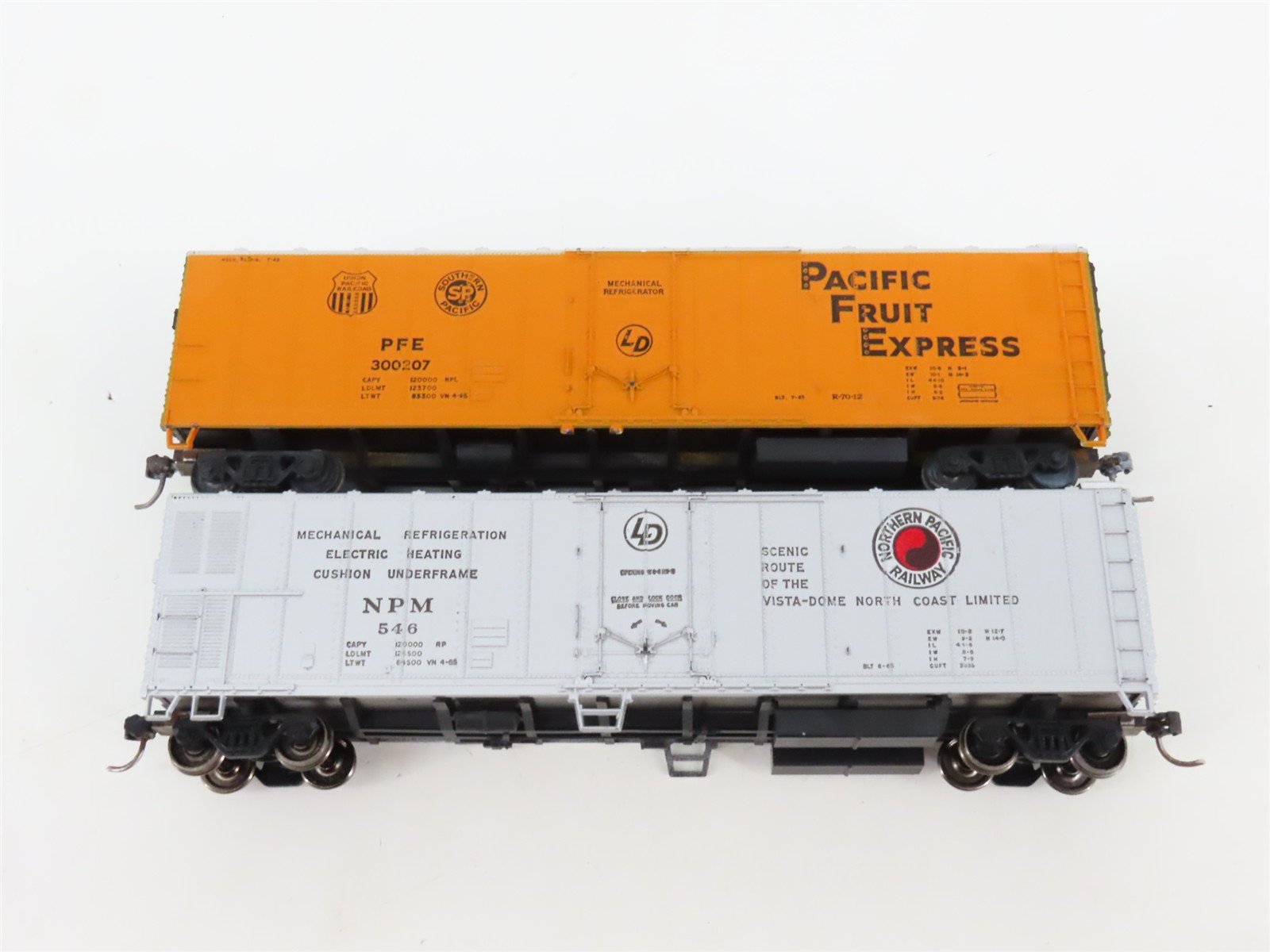 LOT of 6 HO Scale NPM/SOO/MILW/USLX/SPFE/PFE Assorted Boxcars UPGRADED
