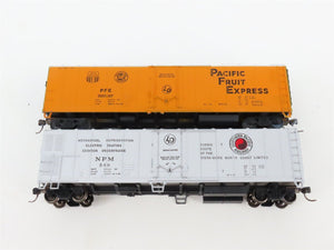 LOT of 6 HO Scale NPM/SOO/MILW/USLX/SPFE/PFE Assorted Boxcars UPGRADED