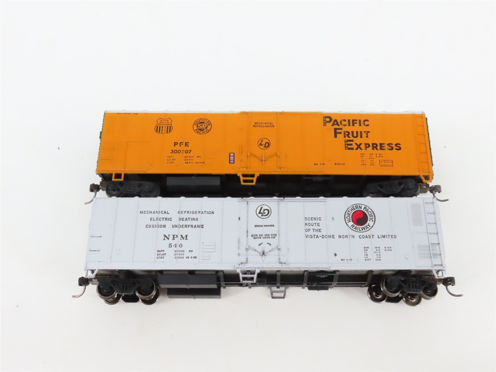 LOT of 6 HO Scale NPM/SOO/MILW/USLX/SPFE/PFE Assorted Boxcars UPGRADED