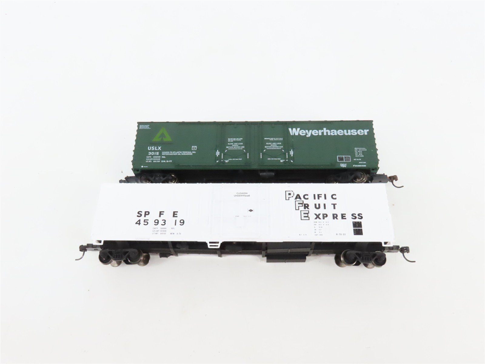 LOT of 6 HO Scale NPM/SOO/MILW/USLX/SPFE/PFE Assorted Boxcars UPGRADED