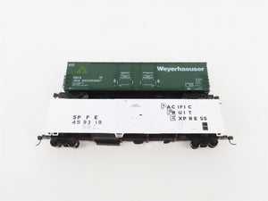 LOT of 6 HO Scale NPM/SOO/MILW/USLX/SPFE/PFE Assorted Boxcars UPGRADED