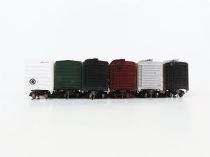 LOT of 6 HO Scale NPM/SOO/MILW/USLX/SPFE/PFE Assorted Boxcars UPGRADED
