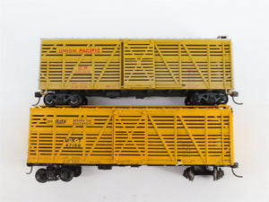 LOT of 10 HO Scale MILW/MKT/CGW/CP/N&W/UP/MKT Assorted Stock & Boxcars UPGRADED
