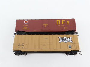 LOT of 6 HO Scale T&P/CGW/SLSF/UP/NPM/MHLX 50' Boxcars UPGRADED
