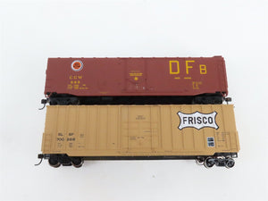 LOT of 6 HO Scale T&P/CGW/SLSF/UP/NPM/MHLX 50' Boxcars UPGRADED