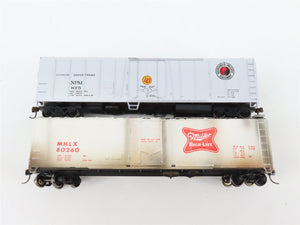 LOT of 6 HO Scale T&P/CGW/SLSF/UP/NPM/MHLX 50' Boxcars UPGRADED