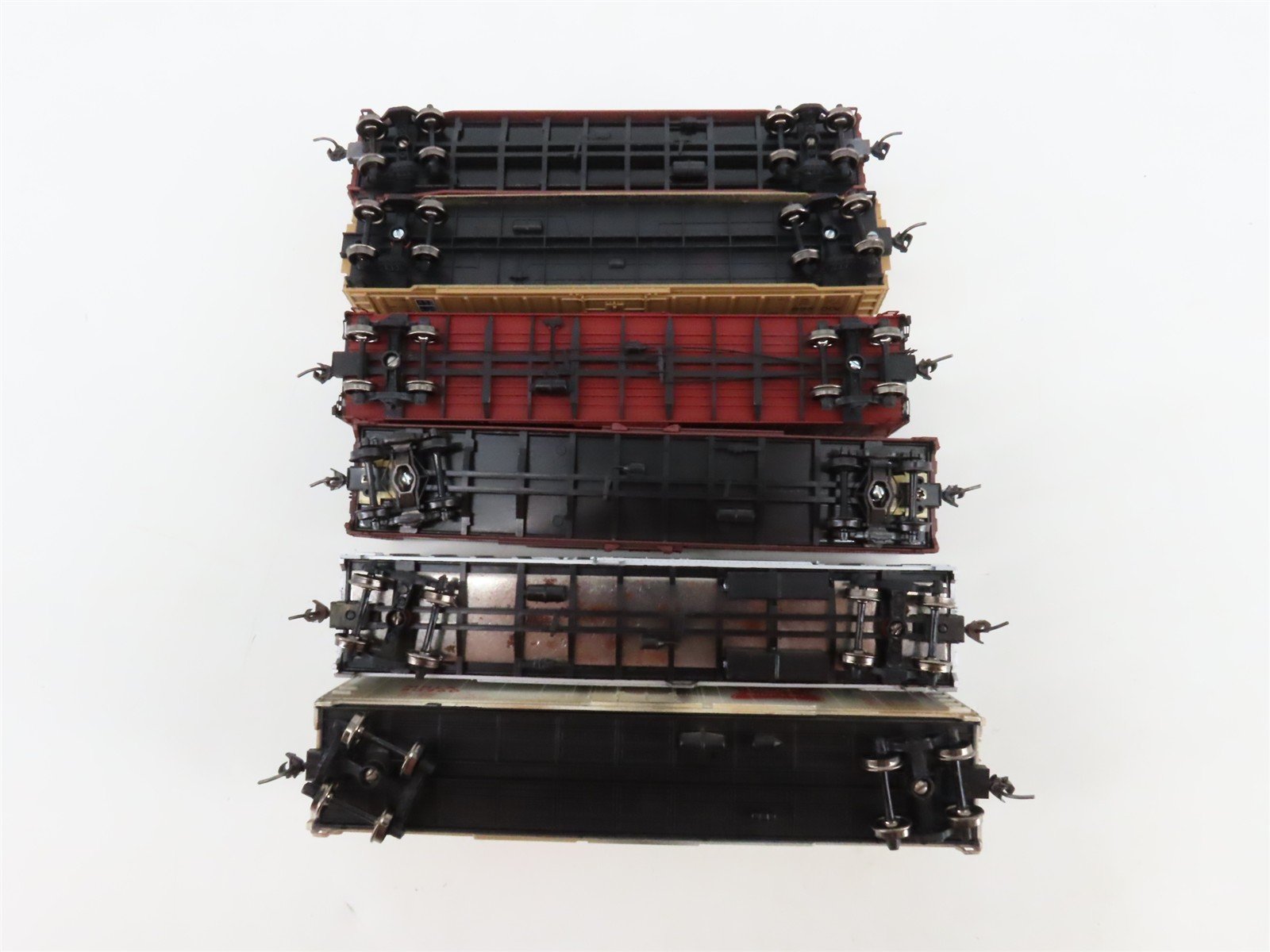 LOT of 6 HO Scale T&P/CGW/SLSF/UP/NPM/MHLX 50' Boxcars UPGRADED