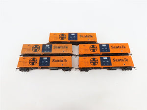 LOT of 5 HO Scale SFRC Santa Fe 50' Boxcars UPGRADED