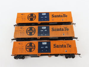 LOT of 5 HO Scale SFRC Santa Fe 50' Boxcars UPGRADED