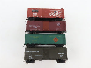 LOT of 10 HO Scale NYC/SLSF/PRR/REX/ACL/WP/NYC/SP/MILW 40' Boxcars UPGRADED