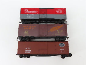 LOT of 10 HO Scale NYC/SLSF/PRR/REX/ACL/WP/NYC/SP/MILW 40' Boxcars UPGRADED