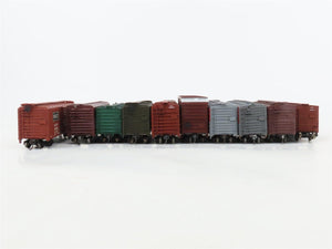 LOT of 10 HO Scale NYC/SLSF/PRR/REX/ACL/WP/NYC/SP/MILW 40' Boxcars UPGRADED
