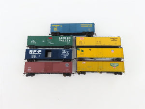 LOT of 7 HO Scale GBW/GARX/NADX/L&N/LV/RF&P/SP 50' Boxcars UPGRADED
