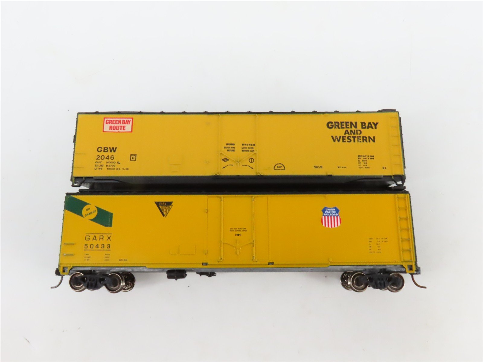 LOT of 7 HO Scale GBW/GARX/NADX/L&N/LV/RF&P/SP 50' Boxcars UPGRADED