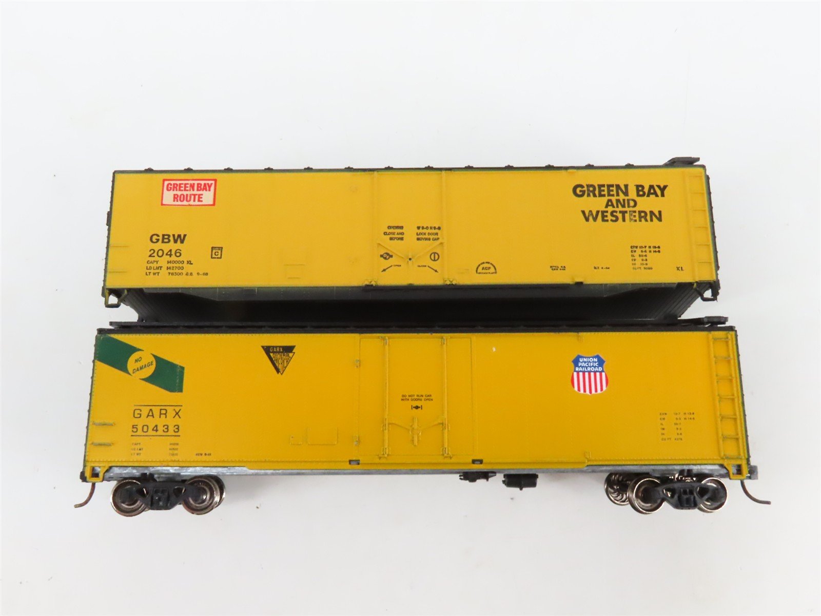 LOT of 7 HO Scale GBW/GARX/NADX/L&N/LV/RF&P/SP 50' Boxcars UPGRADED