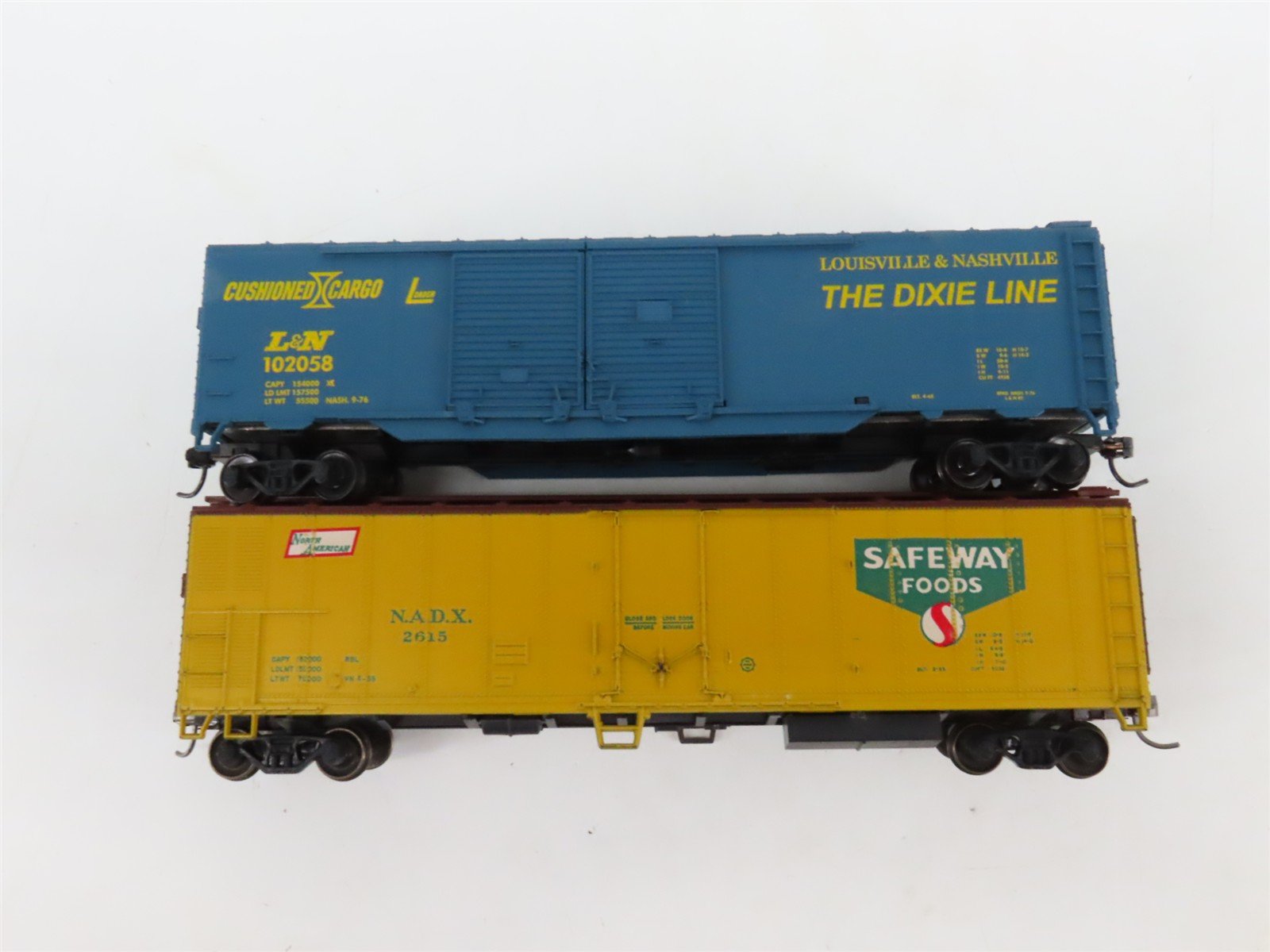 LOT of 7 HO Scale GBW/GARX/NADX/L&N/LV/RF&P/SP 50' Boxcars UPGRADED