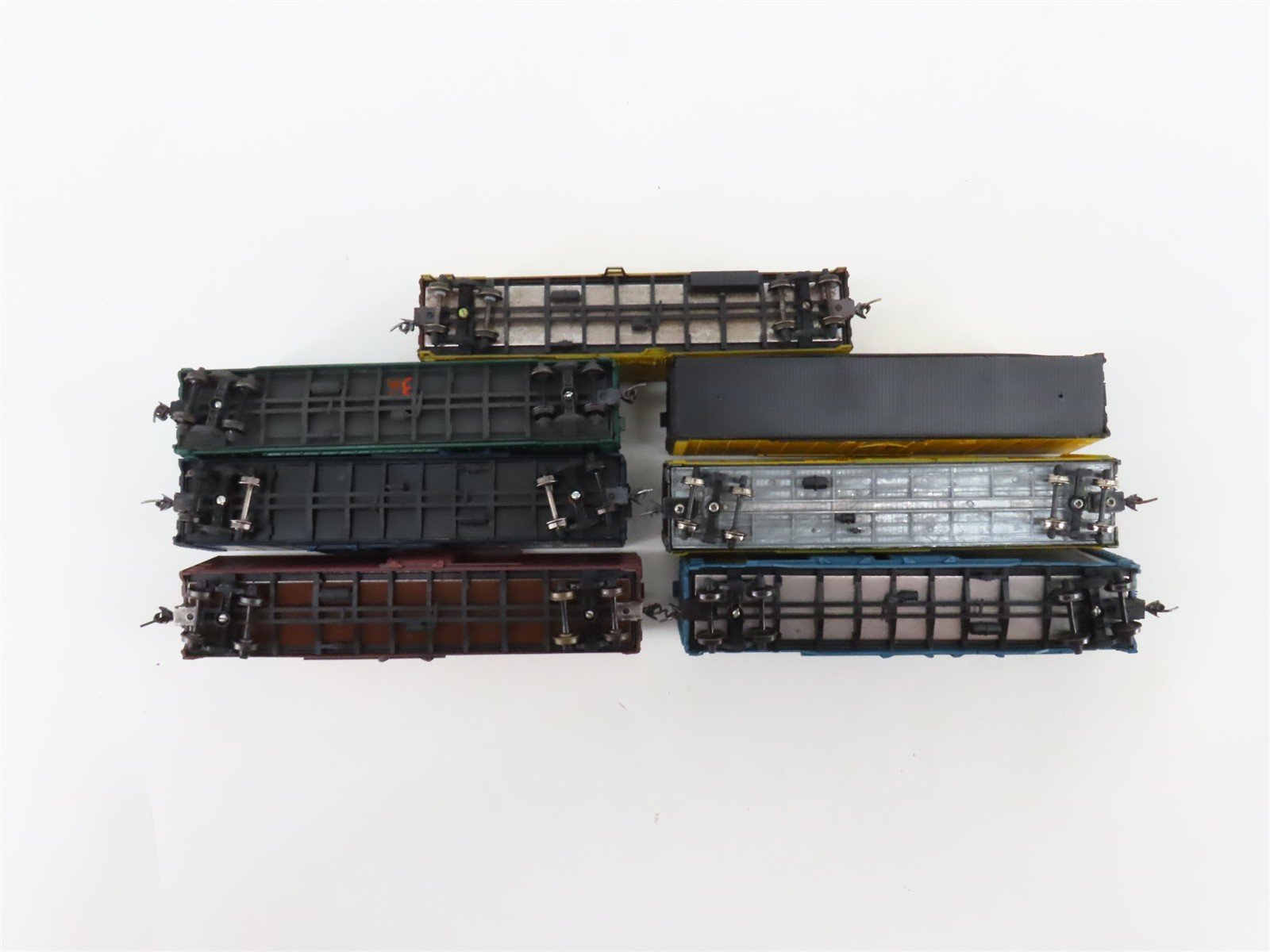 LOT of 7 HO Scale GBW/GARX/NADX/L&N/LV/RF&P/SP 50' Boxcars UPGRADED