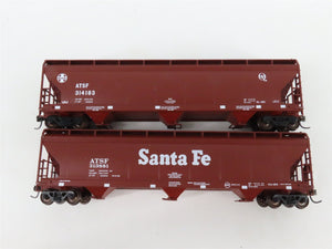 LOT of 8 HO Scale ATSF Santa Fe Assorted Boxcars & Hoppers UPGRADED