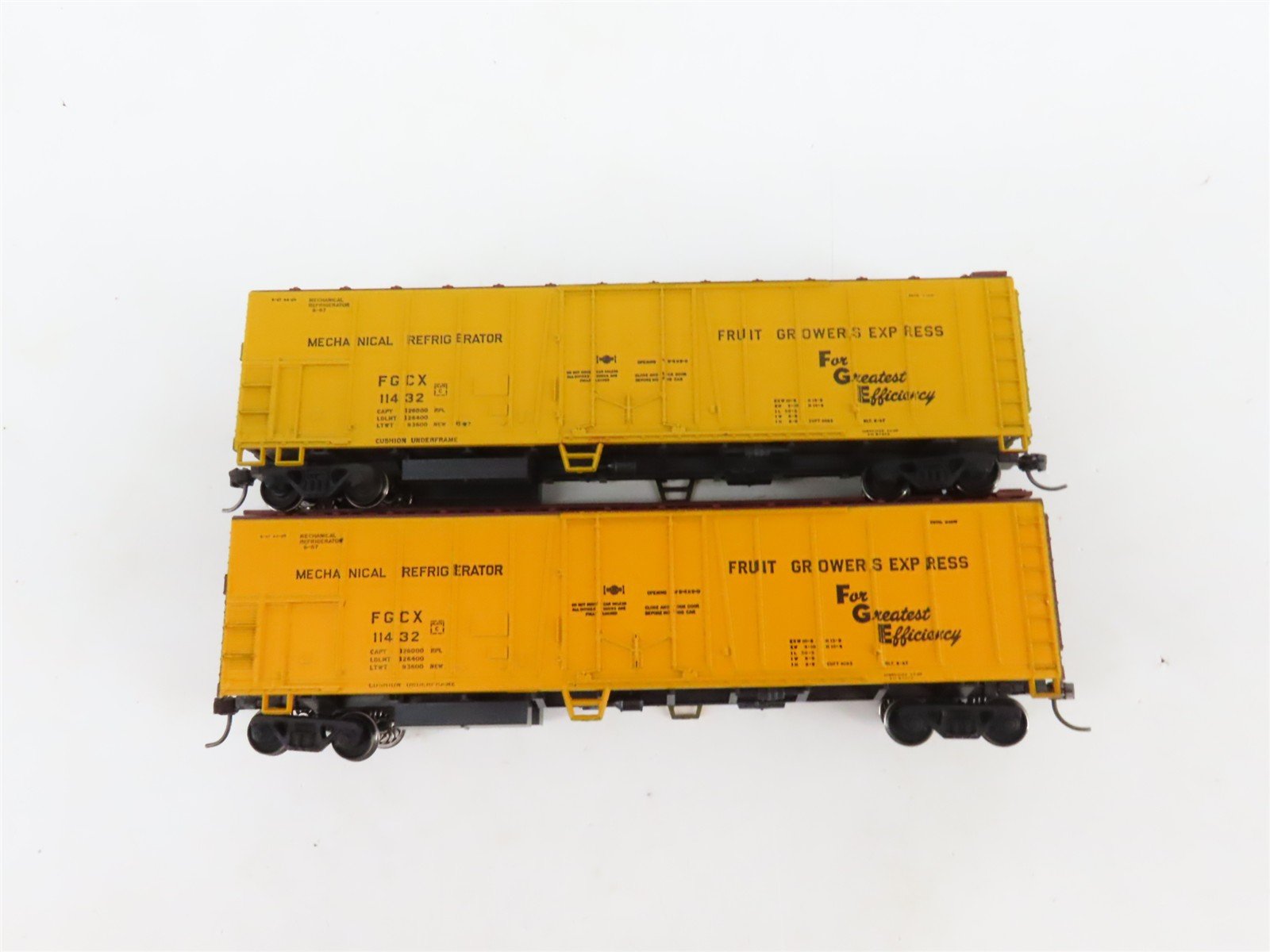 LOT of 6 HO Scale FGCX/BRMX/PFE Mechanical Reefer Cars UPGRADED