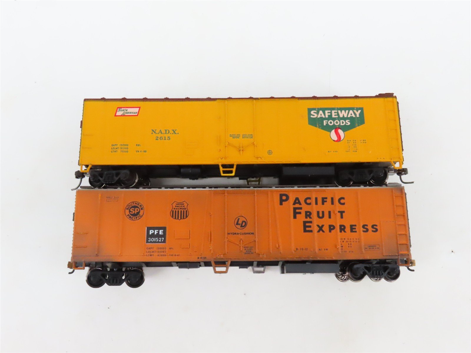 LOT of 6 HO Scale FGCX/BRMX/PFE Mechanical Reefer Cars UPGRADED