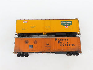 LOT of 6 HO Scale FGCX/BRMX/PFE Mechanical Reefer Cars UPGRADED