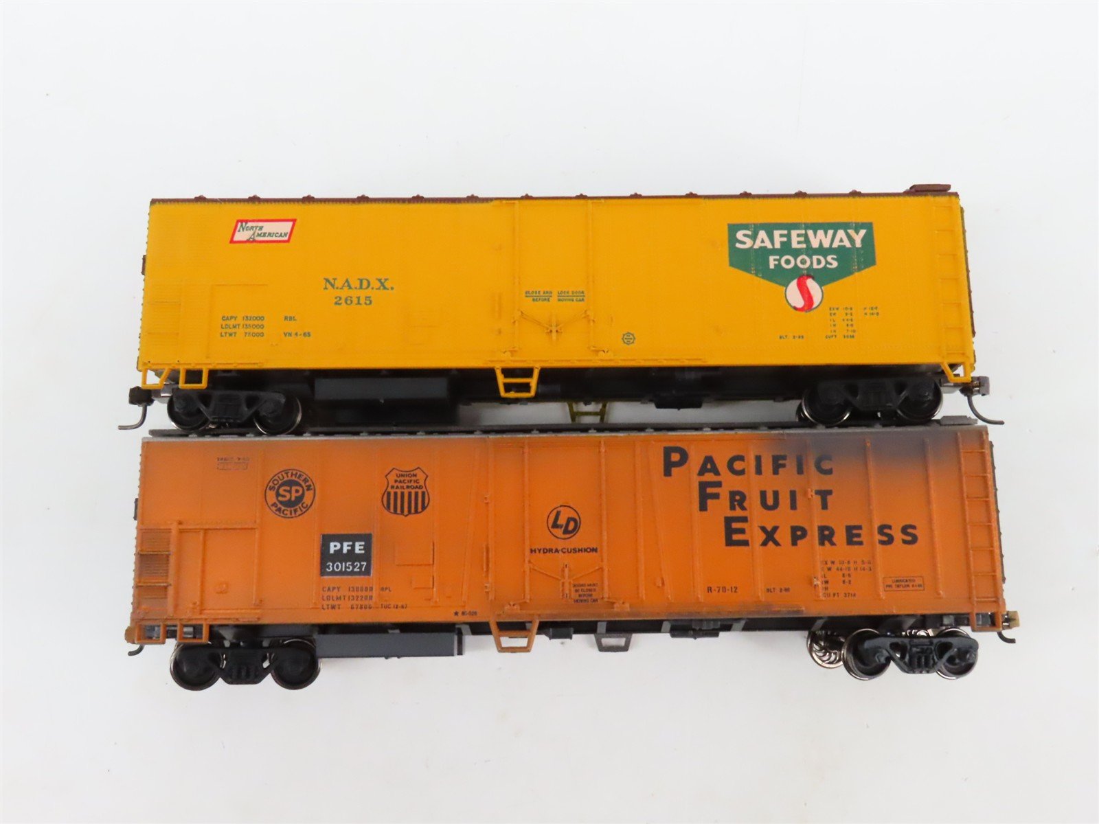 LOT of 6 HO Scale FGCX/BRMX/PFE Mechanical Reefer Cars UPGRADED