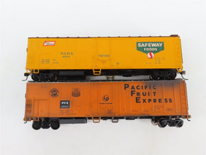 LOT of 6 HO Scale FGCX/BRMX/PFE Mechanical Reefer Cars UPGRADED