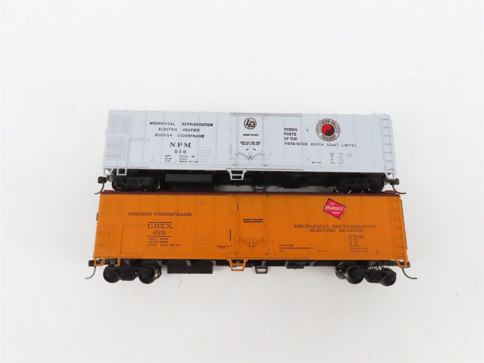 LOT of 6 HO Scale NPM/URT/UPFE/BRMX Assorted Mechanical Reefer Cars UPGRADED
