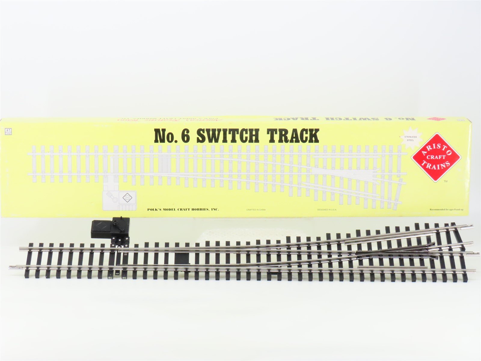 G Scale Aristo-Craft ART-20340 SS #6 Manual Lefthand Switch Track Piece