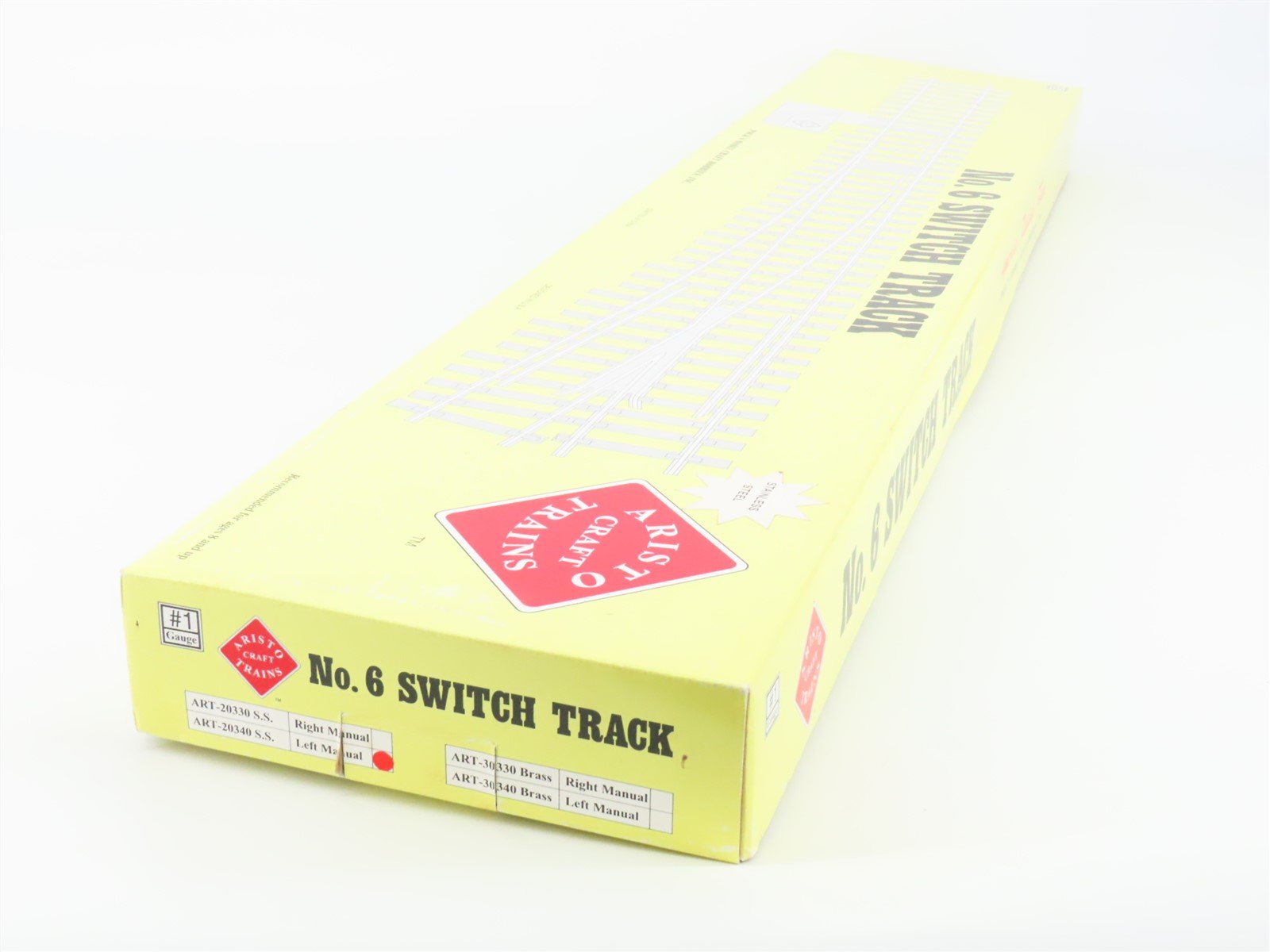 G Scale Aristo-Craft ART-20340 SS #6 Manual Lefthand Switch Track Piece