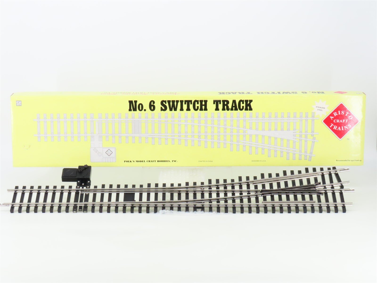 G Scale Aristo-Craft ART-20340 SS #6 Manual Lefthand Switch Track Piece