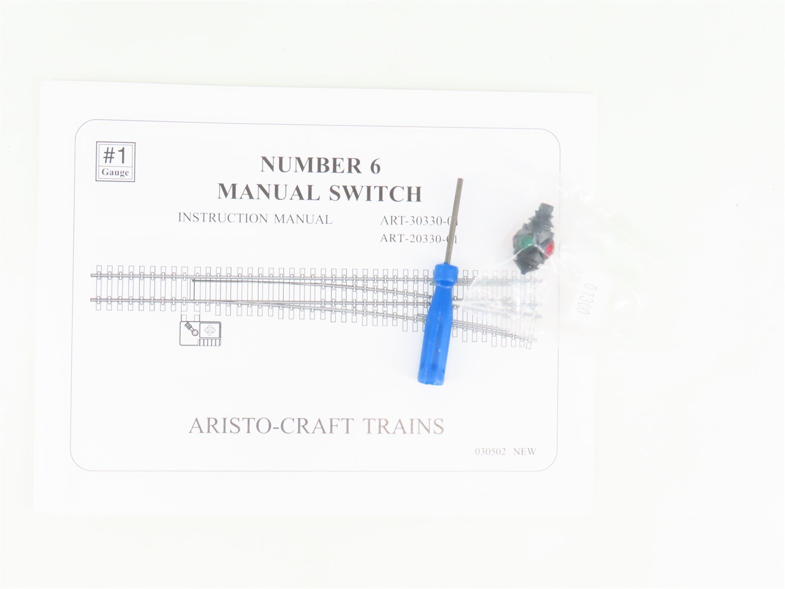 G Scale Aristo-Craft ART-20340 SS #6 Manual Lefthand Switch Track Piece